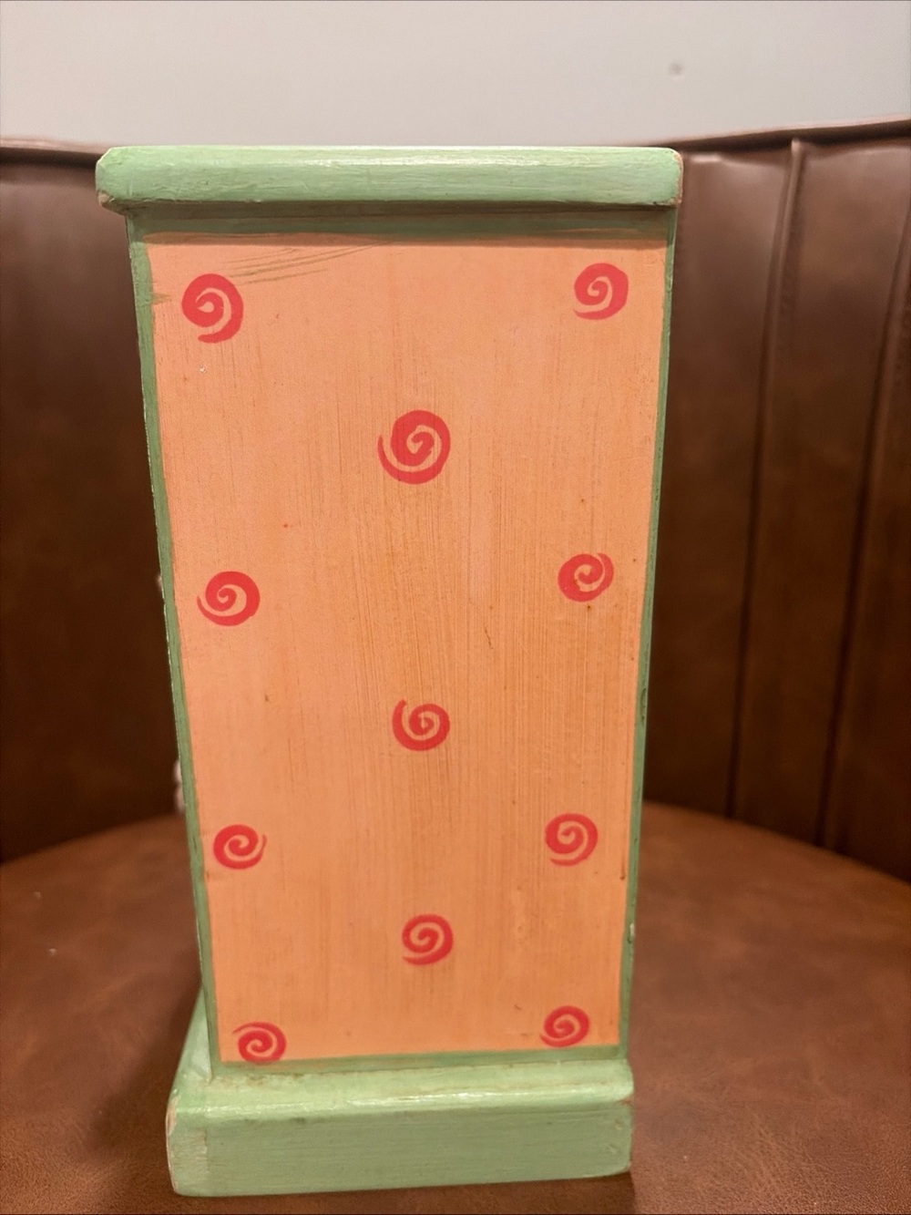 Vintage Floral Wooden 3 Drawer Jewelry Box Cottage Hand Painted  Boho signed - Picture 3 of 16